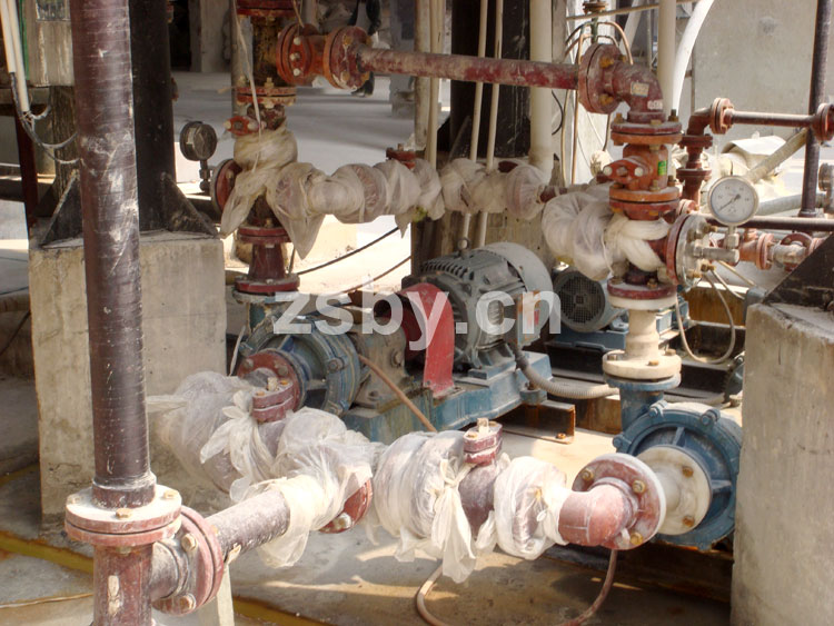 淮安飛洋鈦白廢酸濃縮工程中使用宙斯泵業(yè)酸泵